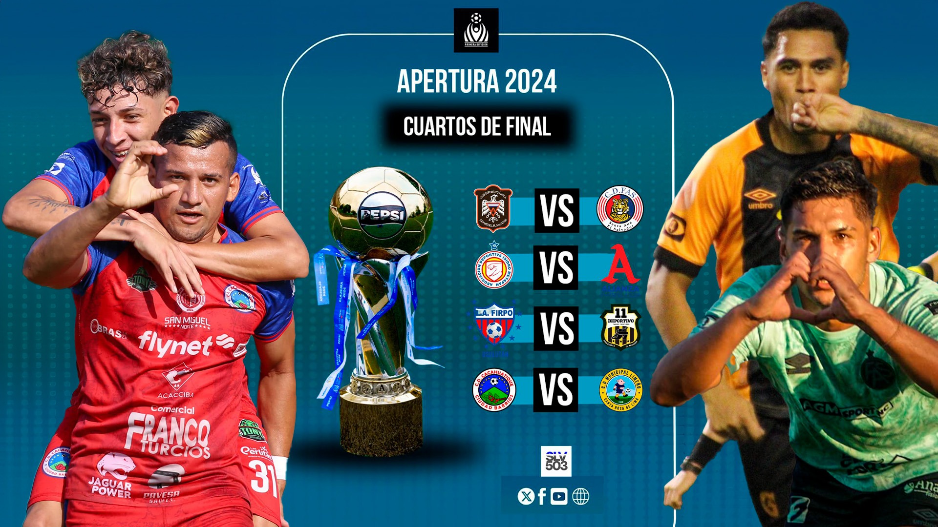 Definidos los enfrentamientos y fechas para los cuartos de final del Apertura 2024