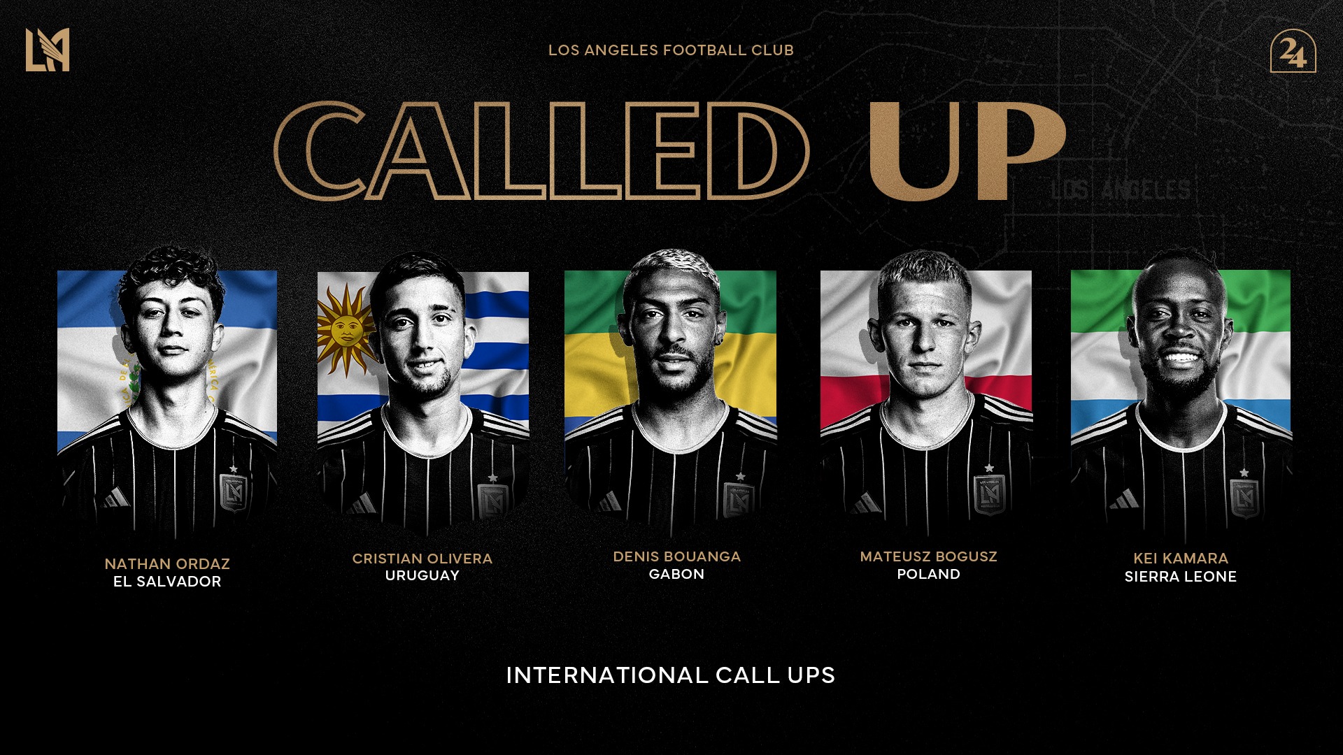 LAFC celebra la convocatoria de Nathan Ordaz a la Selección de El Salvador