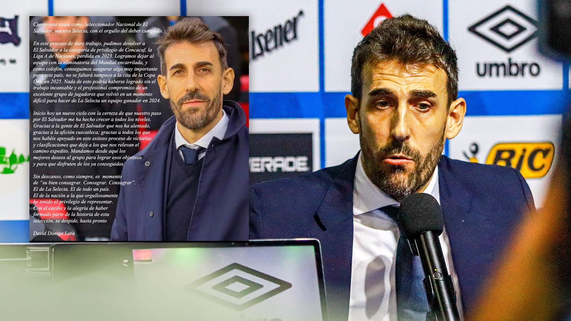 David Dóniga pone fin a su etapa con la selección de El Salvador