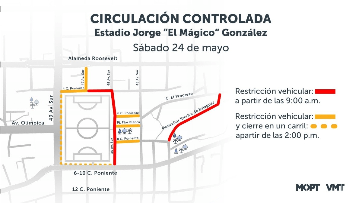Anuncian cierre de calles en los alrededores del “Mágico” González por la final del Clausura 2025