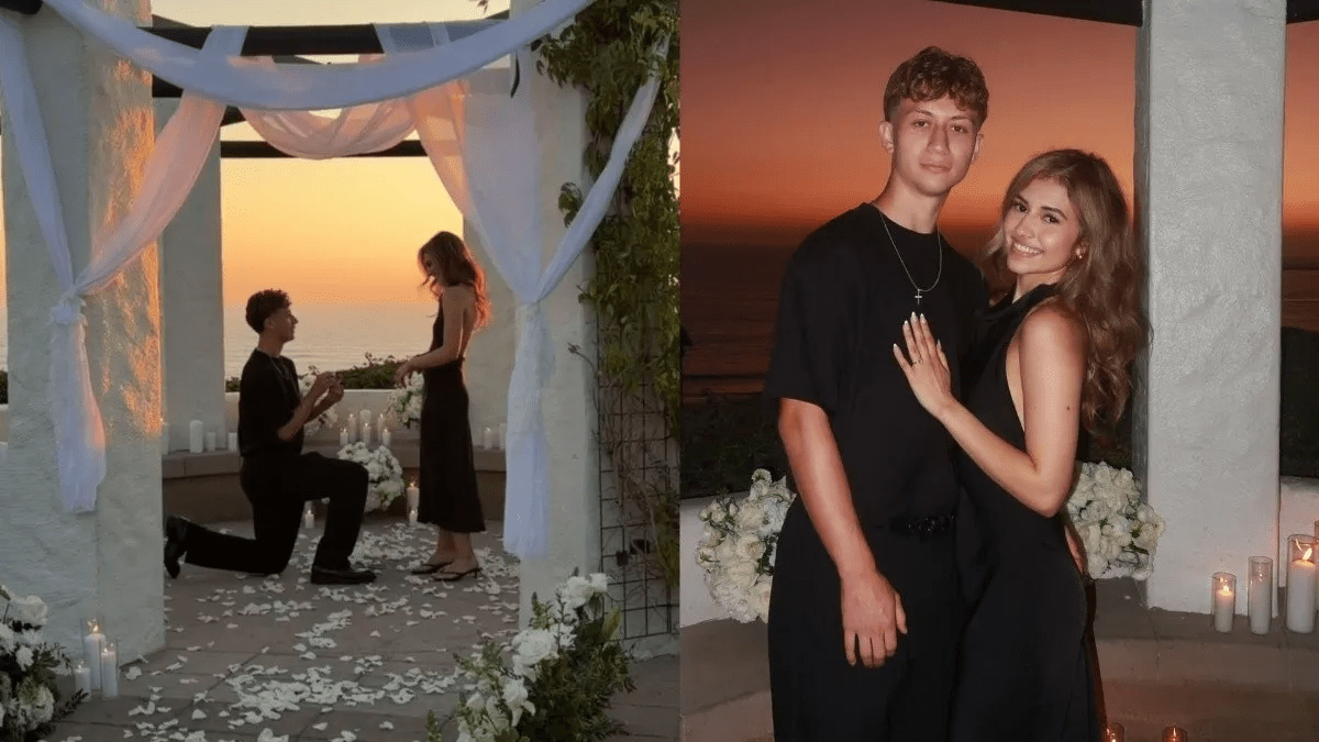 El Jugador de La Selecta Nathan Ordaz propone matrimonio a su novia