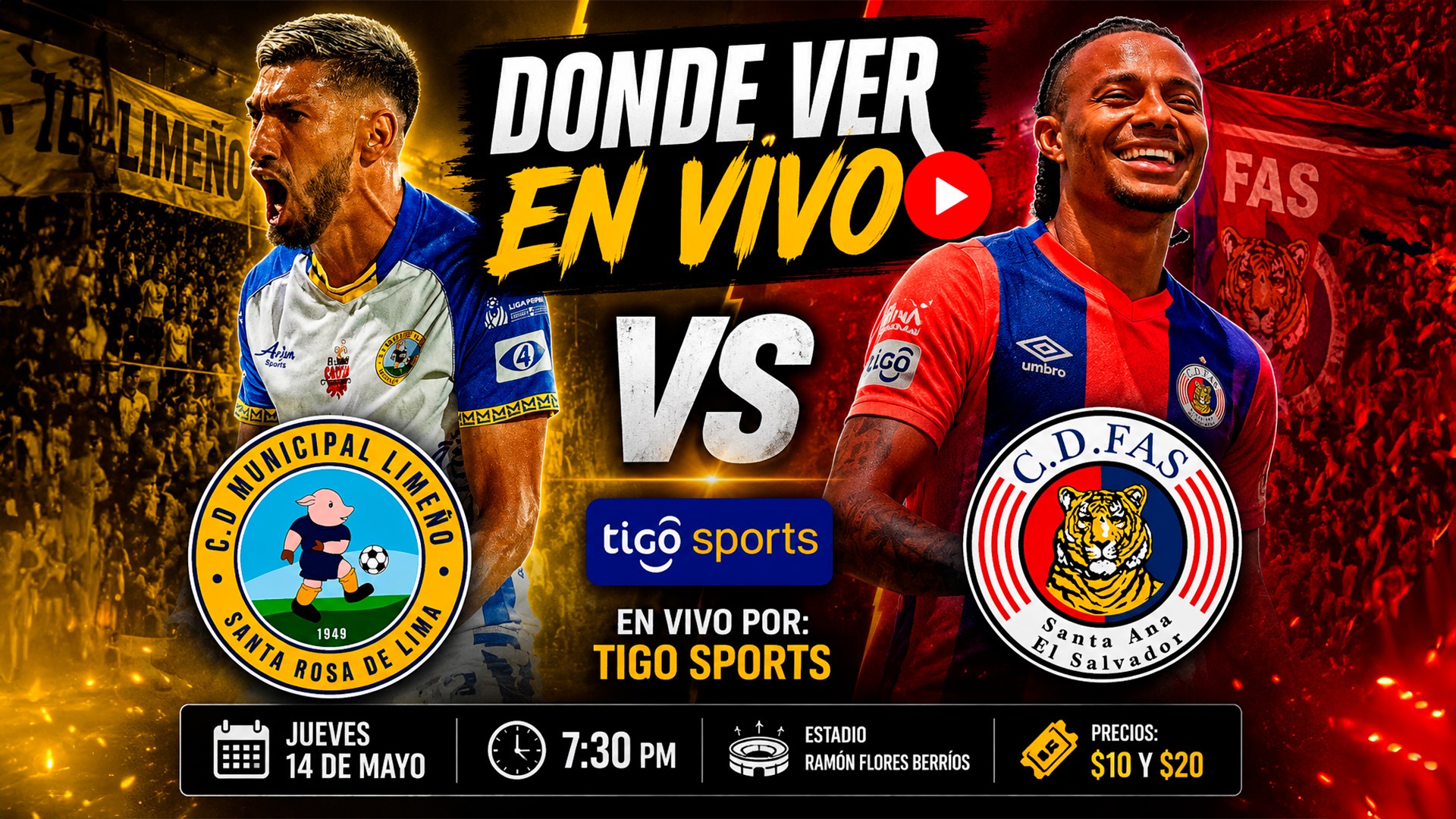 Limeño VRS CD FAS Semifinal IDA Clausura 2026| Donde podes ver el partido hoy. Hora, TV