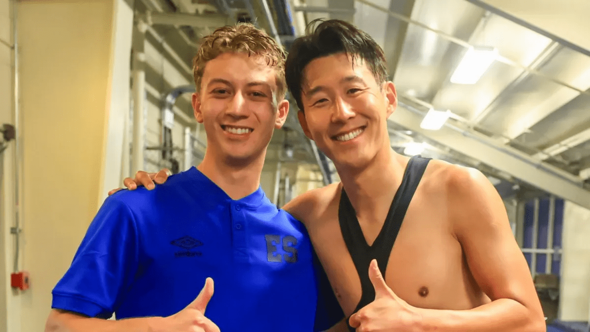 El encuentro entre Nathan Ordaz y Son Heung-Min